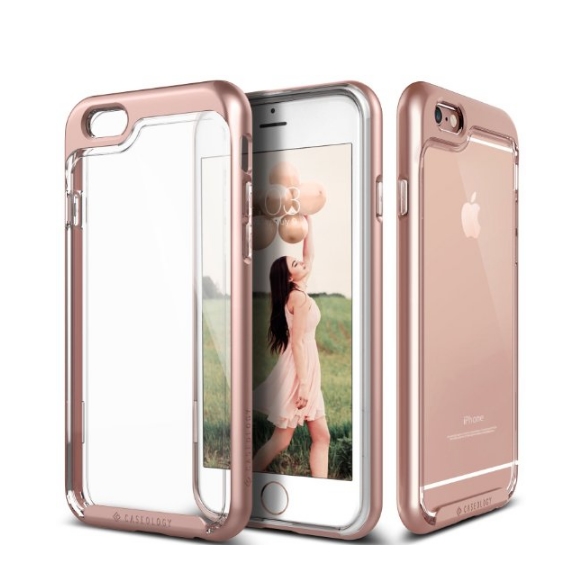 iPhone 6 Case Caseology Skyfall Series Scratch-Resistant Clear Back Cover rose gold